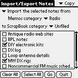 Import/Export form example