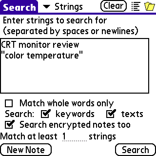 Search Strings